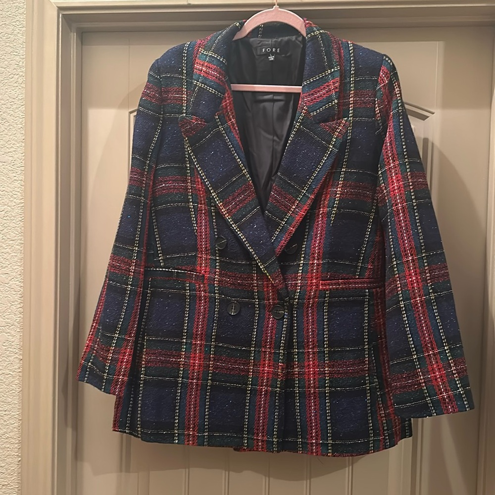 Plaid blazer
